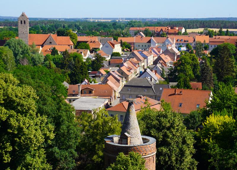 Altstadt Ziesar vom Bergfried